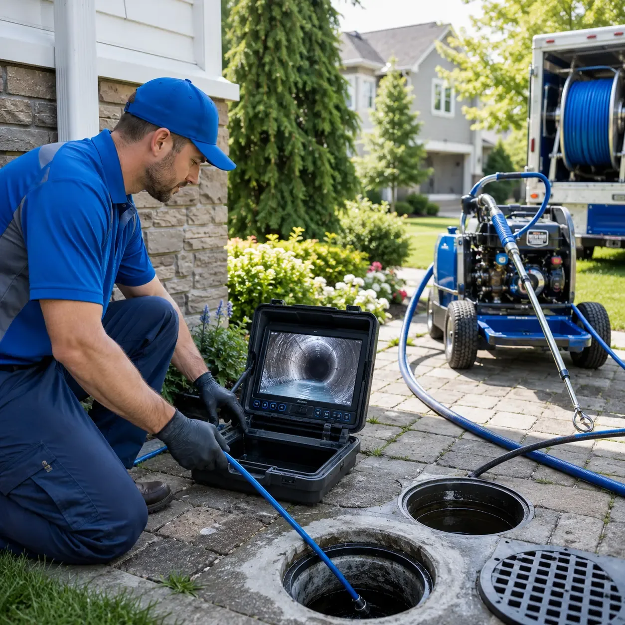 Outdoor drain cleaning professionals serving Bison, KS