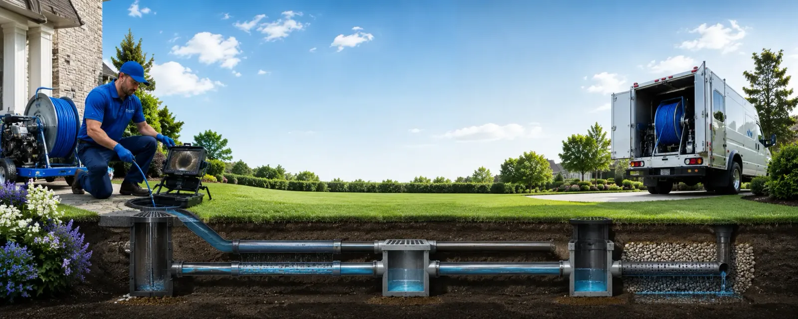 Outdoor drain cleaning information for Bison, KS